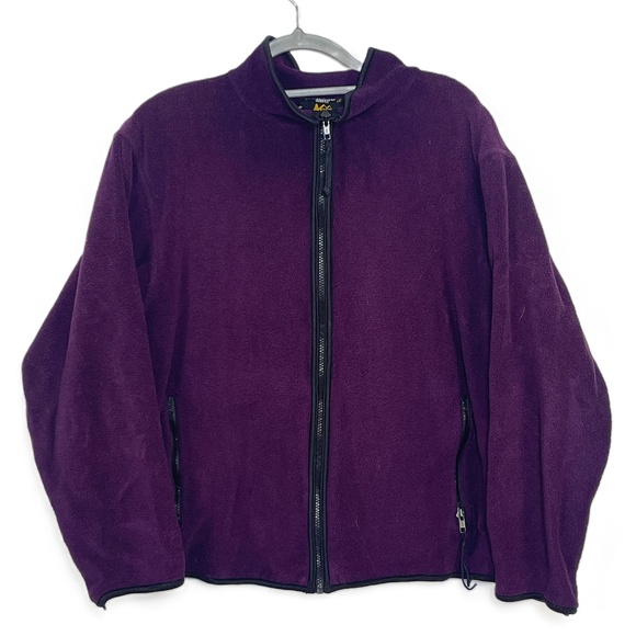 REI Vintage 90s Purple Fleece Full-Zip Polartec Jacket - Picture 1 of 4